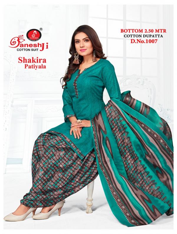 Ganeshji Shakira Vol-1 Indo Cotton Designer Dress Material